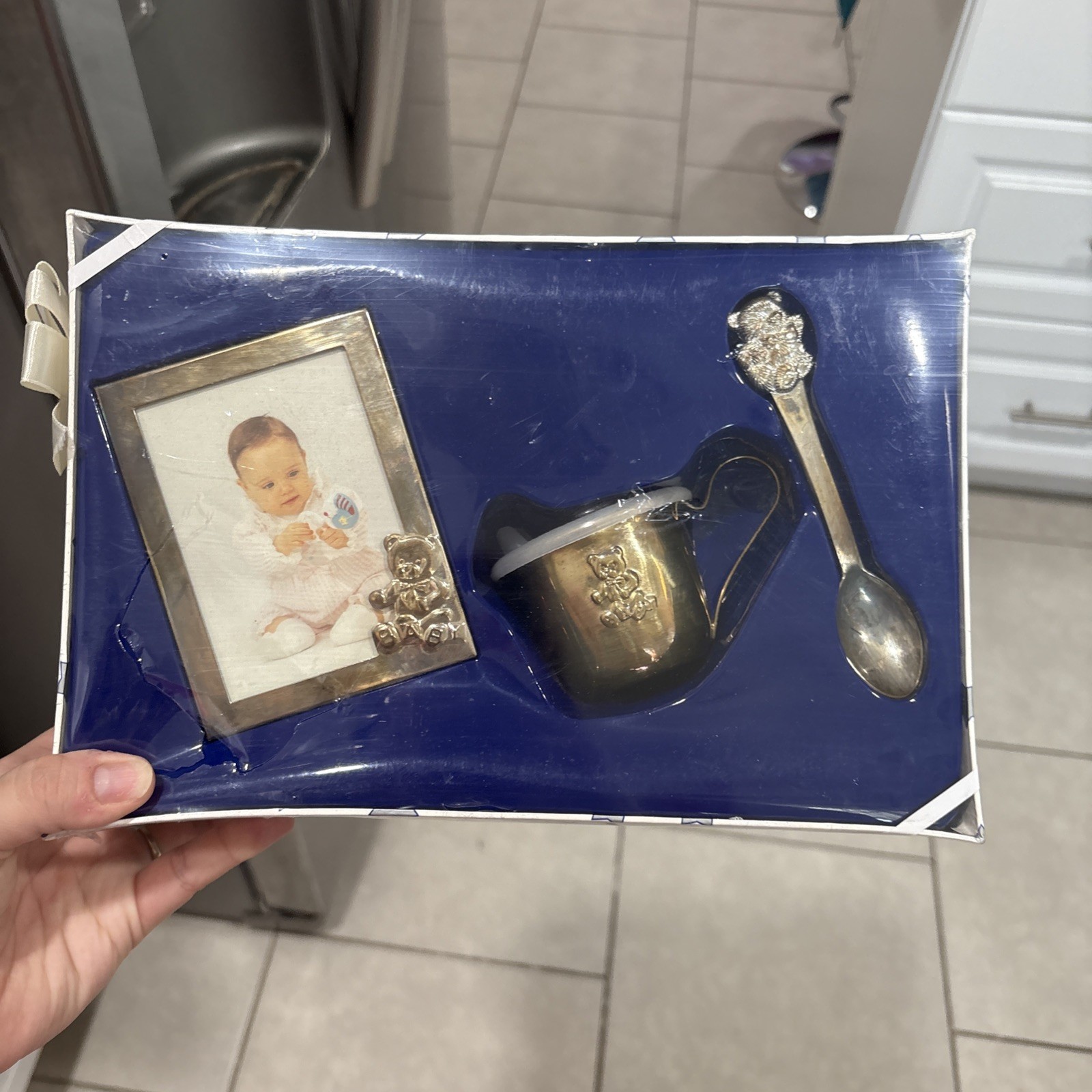 Vintage Baby Girl Set 3 Piece Silver Set Cribmates Silverware