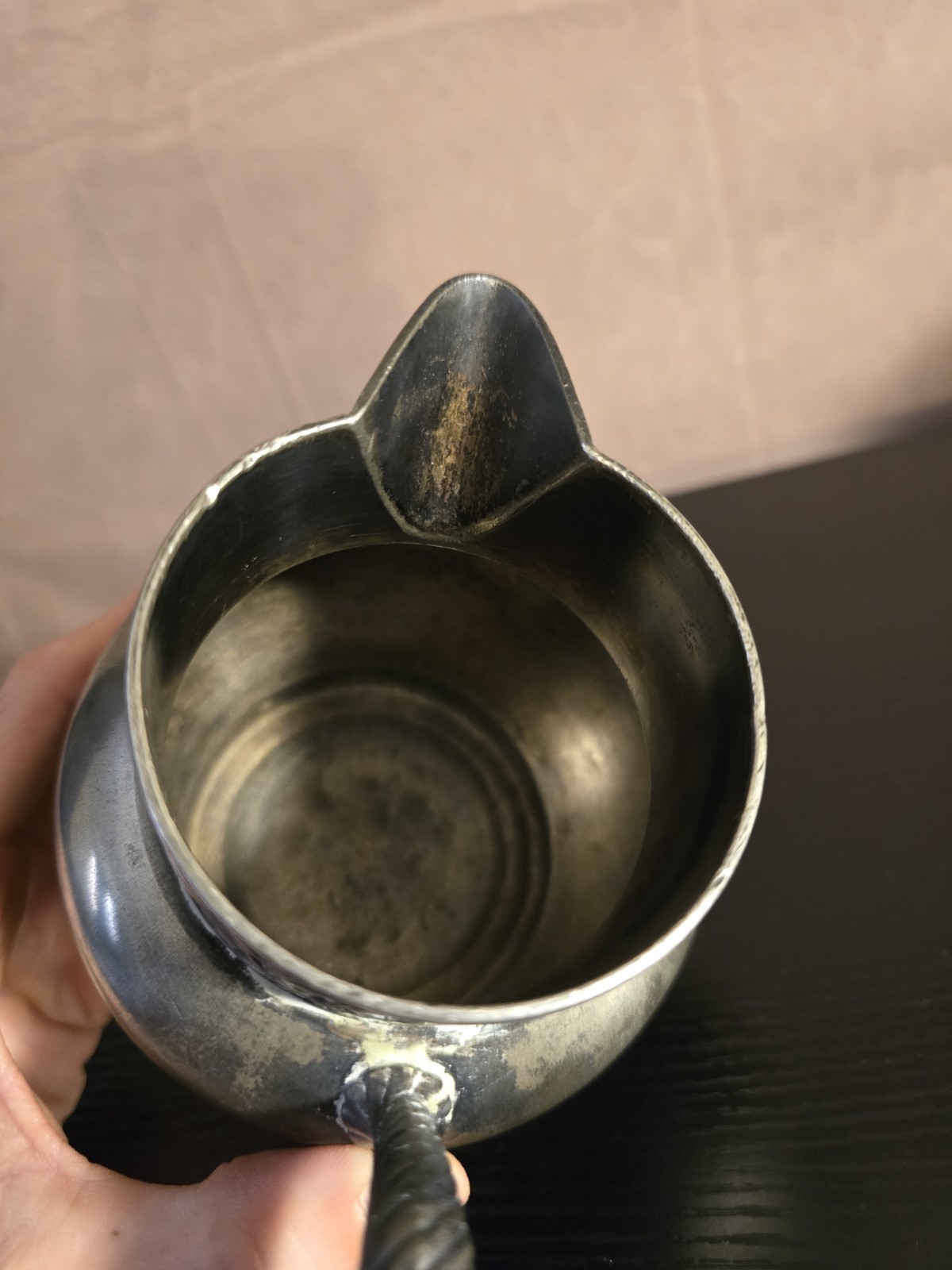 ANTIQUE ROGERS SMITH & CO SILVER PLATED VICTORIAN REPOUSSE CREAMER PITCHER