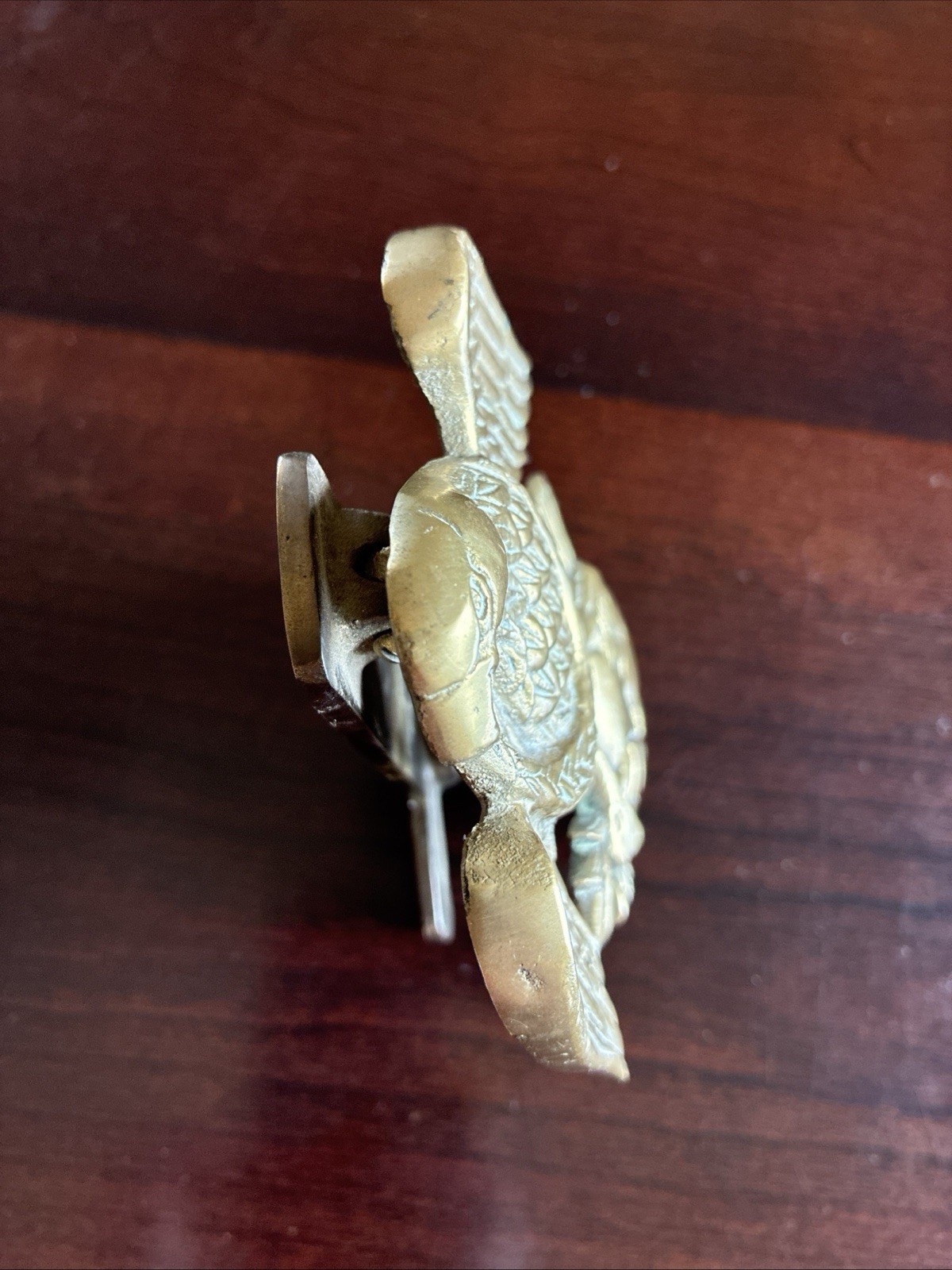 VNTG/Penco/Brass American Eagle Door Knocker/Globe/New Bedford MA/Taiwan/1970s