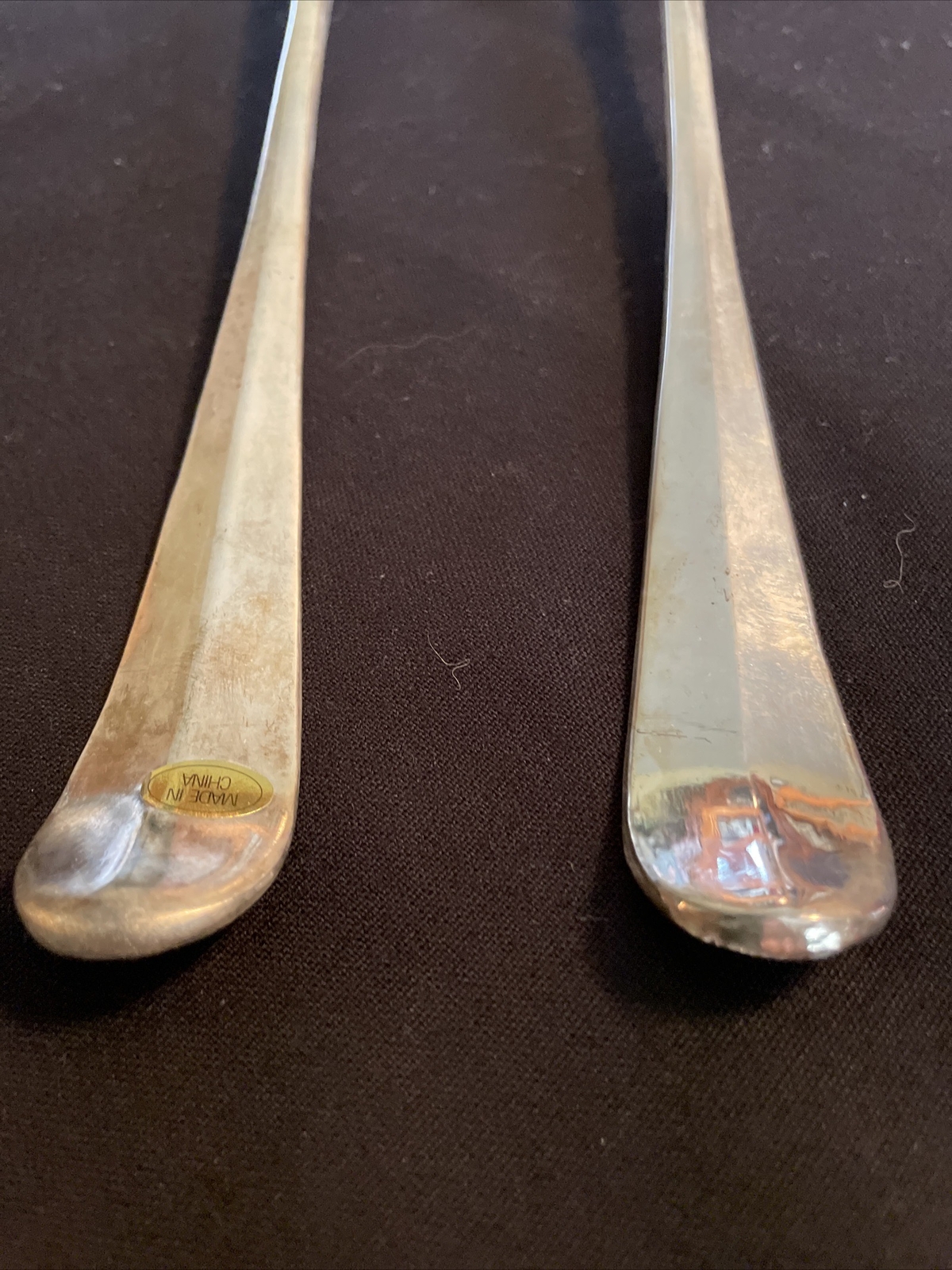 International Silver Co Silverplated Serving Fork And Spoon Set 13” 1994 Vintage