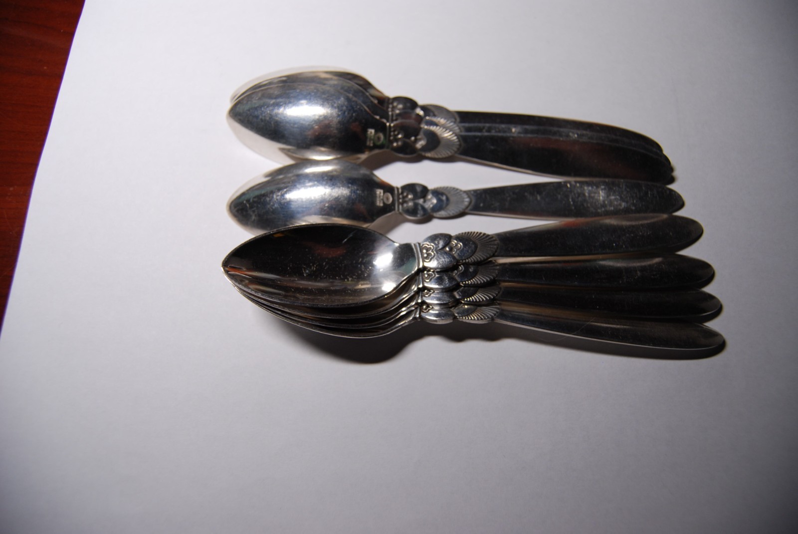 Georg Jensen Cactus Sterling Sugar Fruit Spoon (?) 5 7/8 Inches 35 Grams