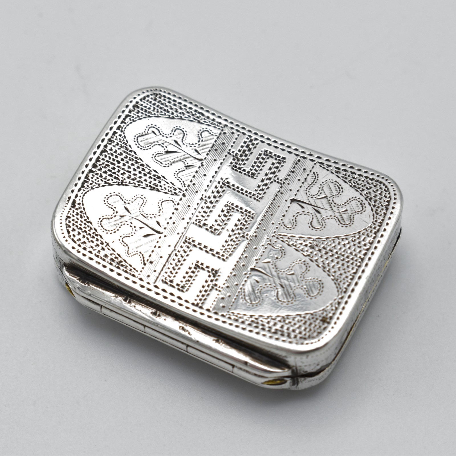 Antique Solid Silver Vinaigrette Superb 1806 Heavy Wardell & Kempson 1806