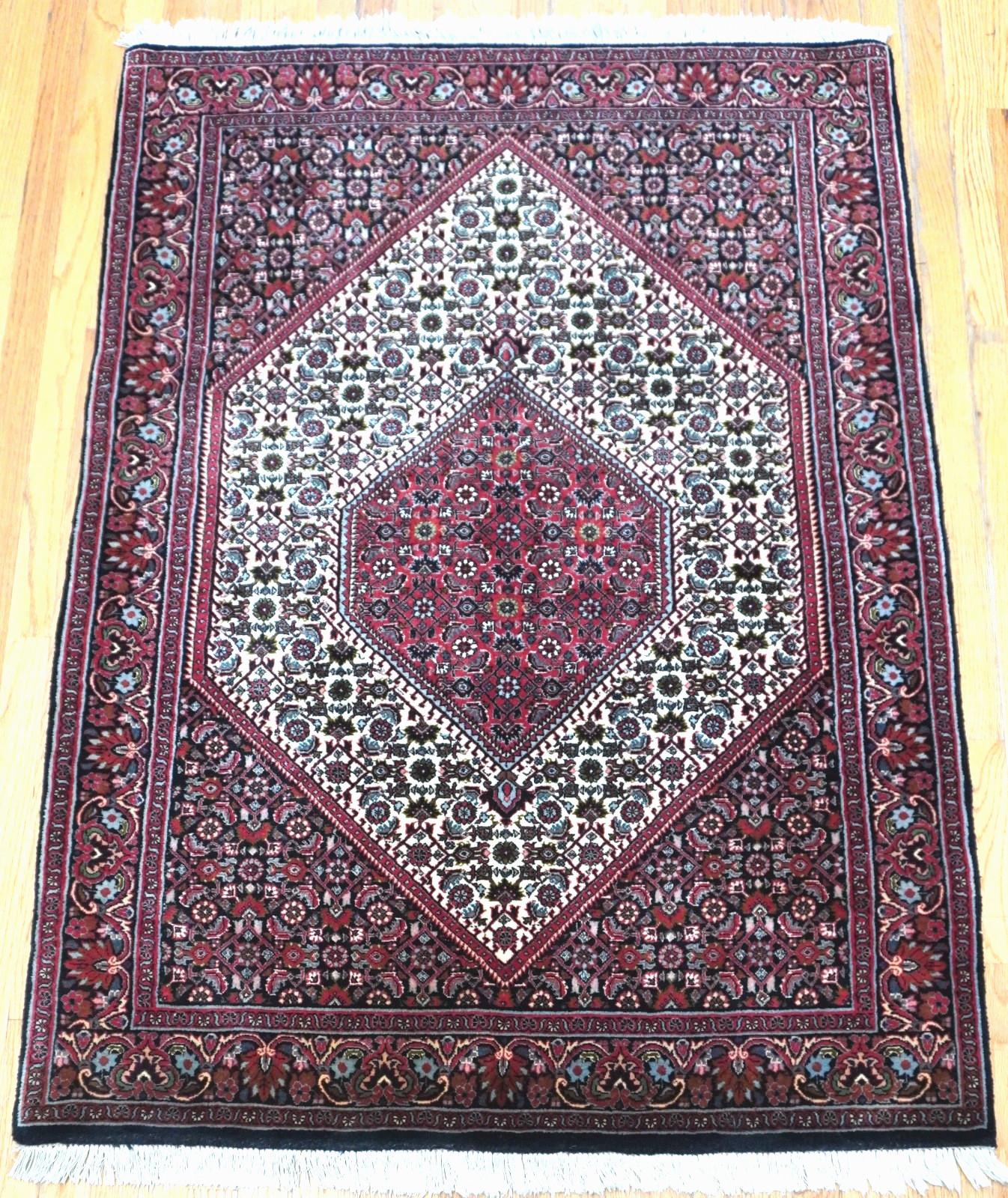 Fine Bijarr Hand Knotted Wool Geometric Premium Quality Rug 3’3″x 5’3 Excellent