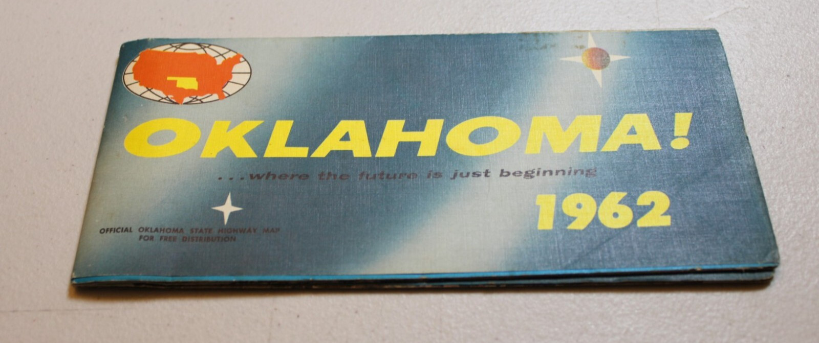 1962 State Highway Commission Road Map of OKLAHOMA