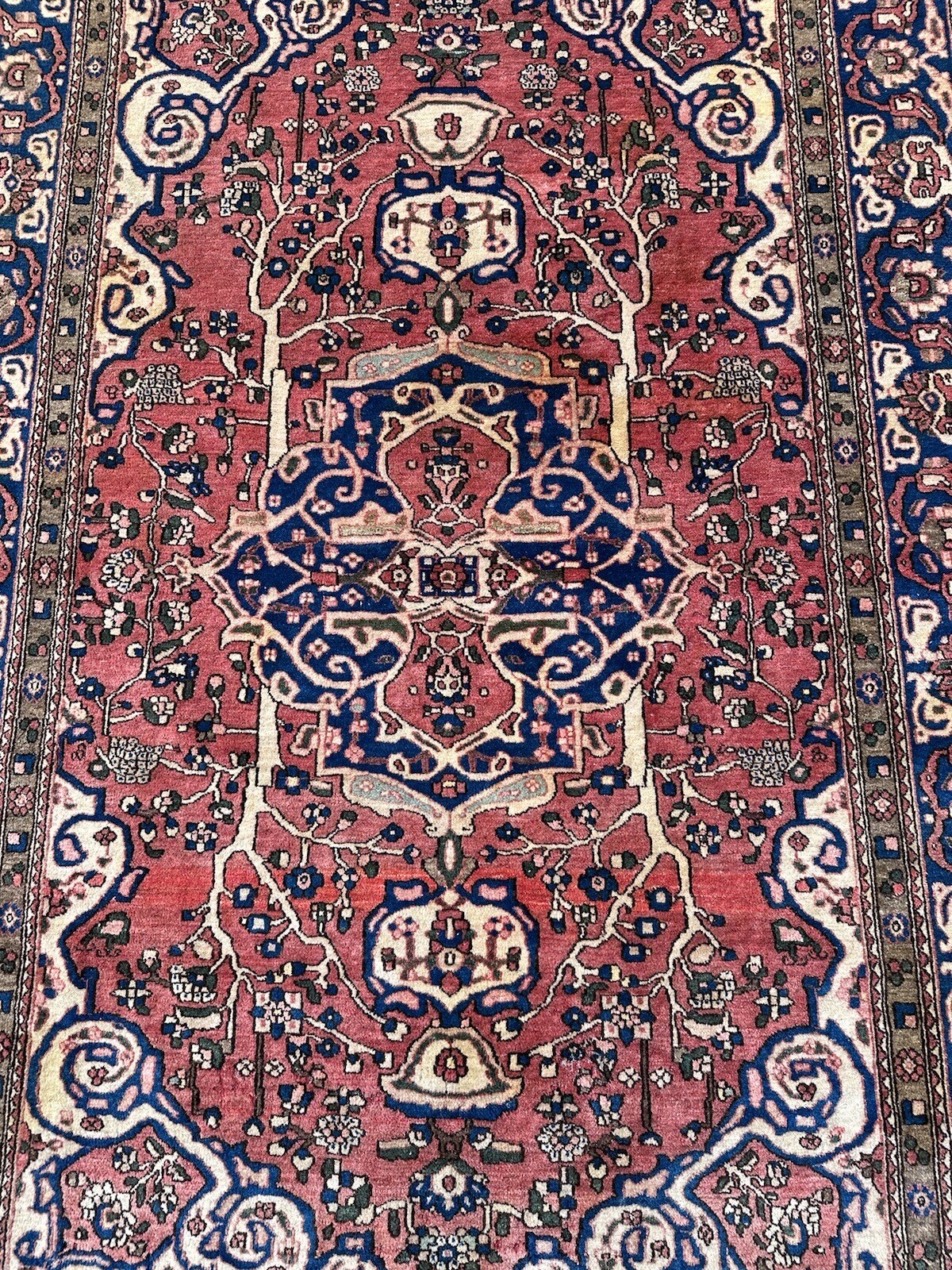 Antique rug 4’9X7’1 Vintage Old Carpet