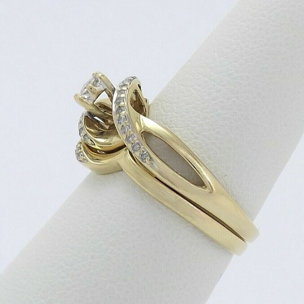 2.00Ct Round Cut Simulated Diamond Engagement Band Ring 14k Yellow Gold Plated
