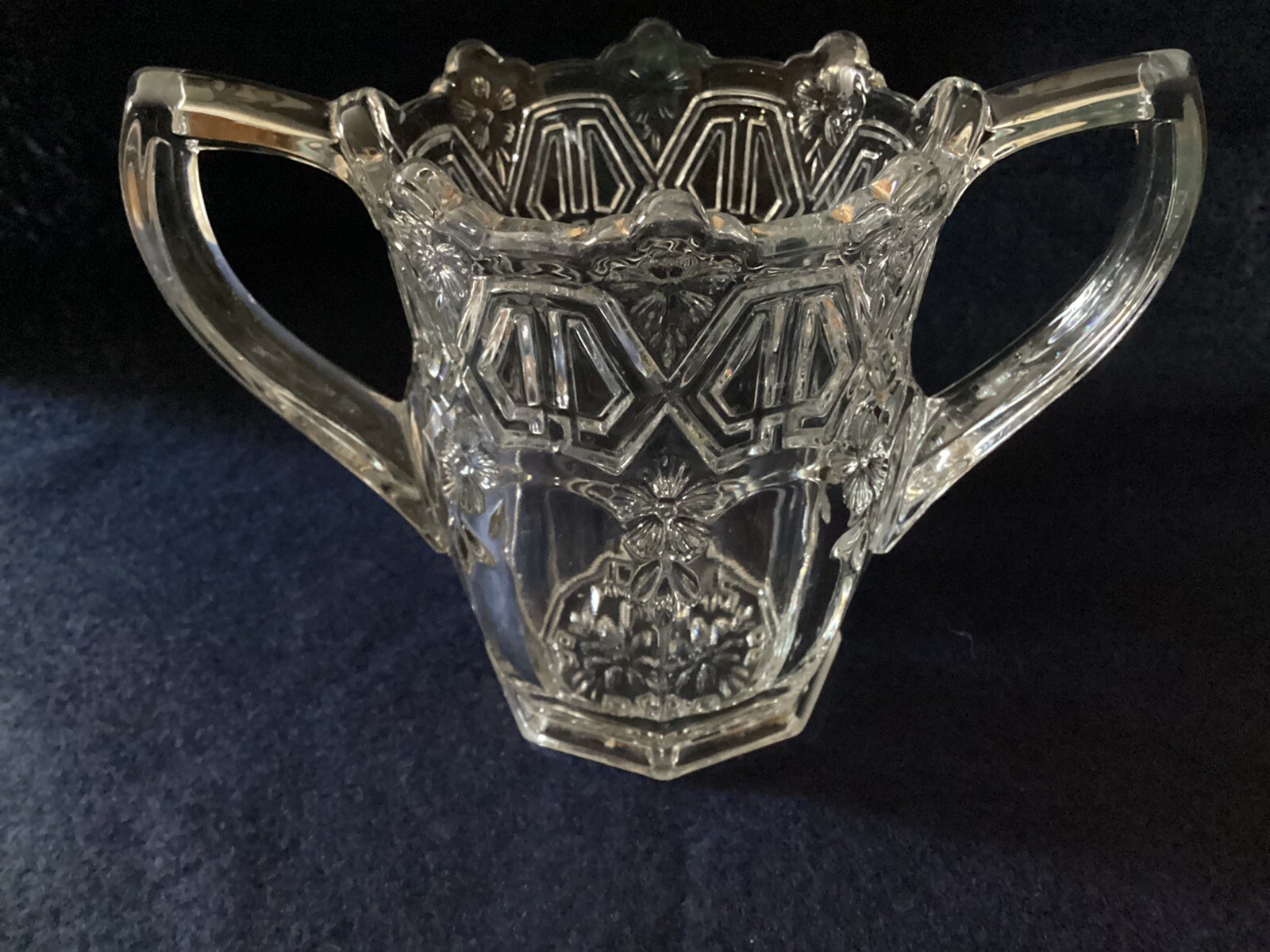US Glass Co Athenia #15140 1912 Glass Spooner