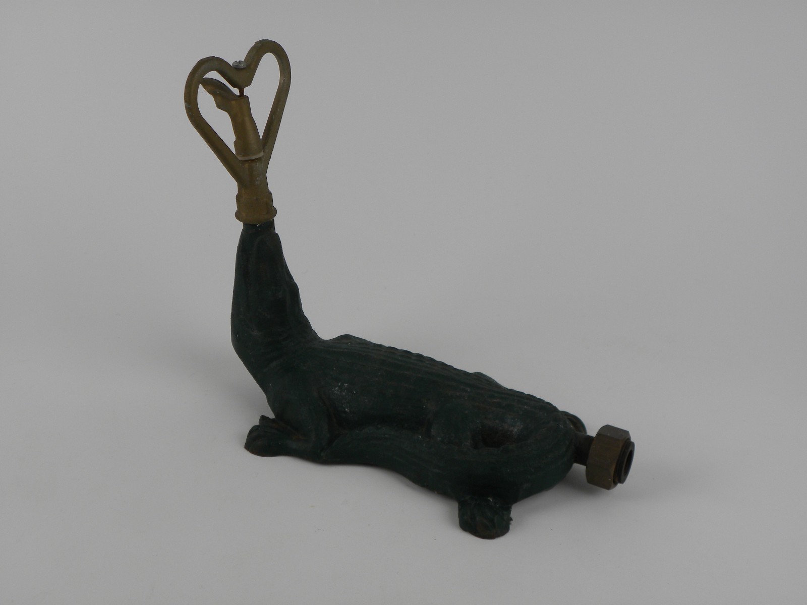 Antique Cast Iron Alligator Garden Water Sprinkler 1920s-1930s