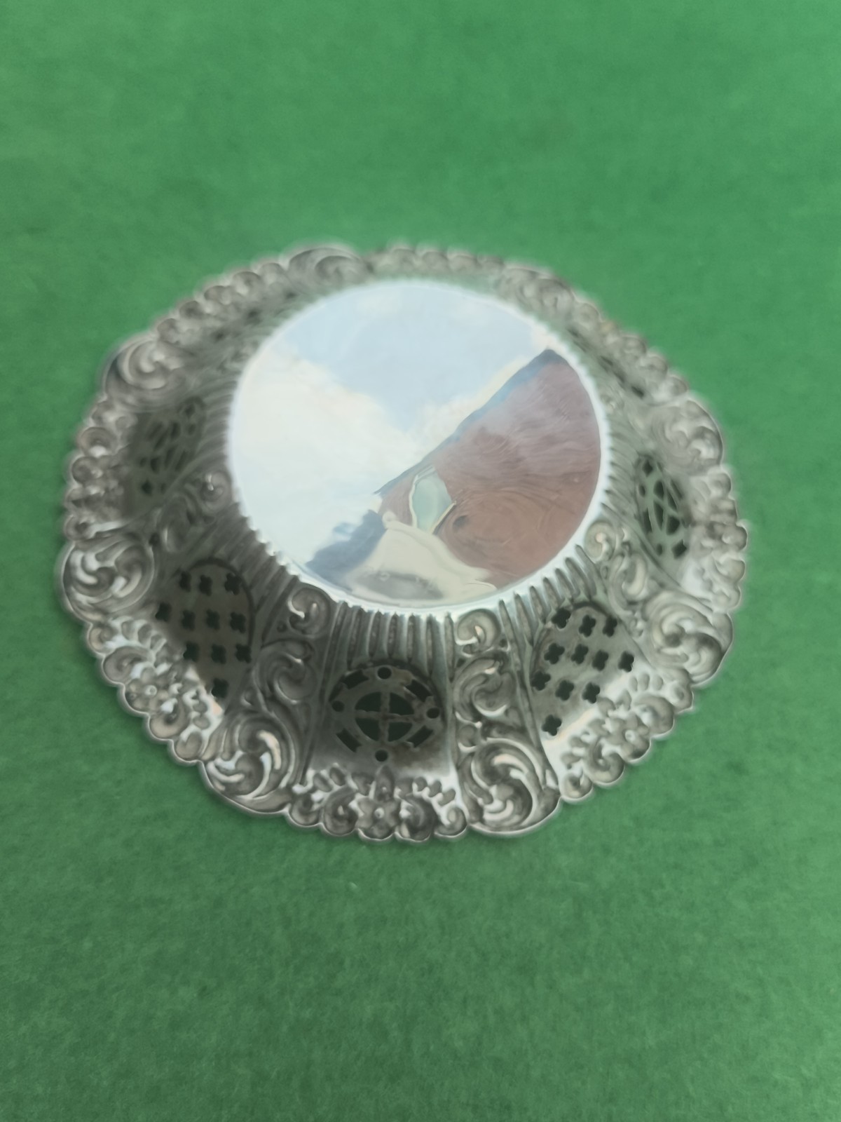 Antique Solid Silver Bon Bon Dish Birmingham Hallmark 1900 42g