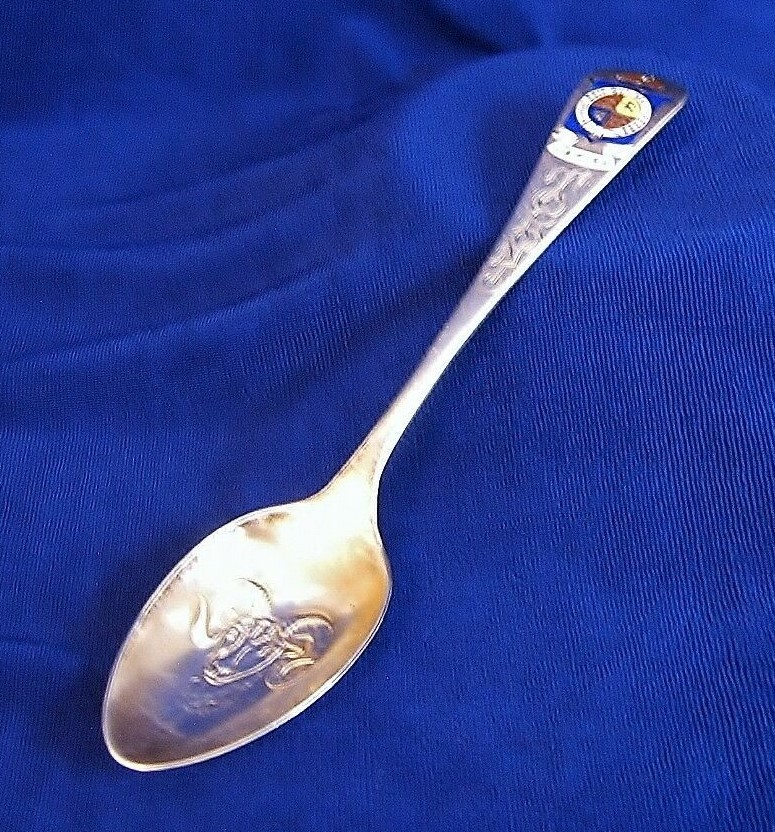 Roden Bros 925 Silver Enamel Souvenir Spoon TORONTO Canada Bighorn Dall Sheep