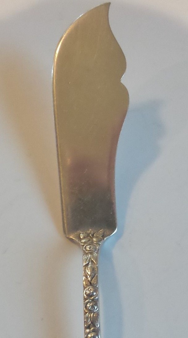 Schofield BALTIMORE ROSE Sterling Silver Master Butter Spreader, Monogram “M”