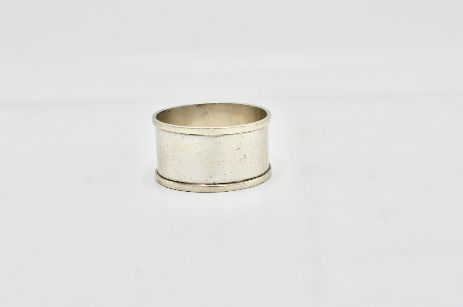Sterling Silver Napkin Ring with engraving: J.A.C. Marked Stg Sil 30 grams