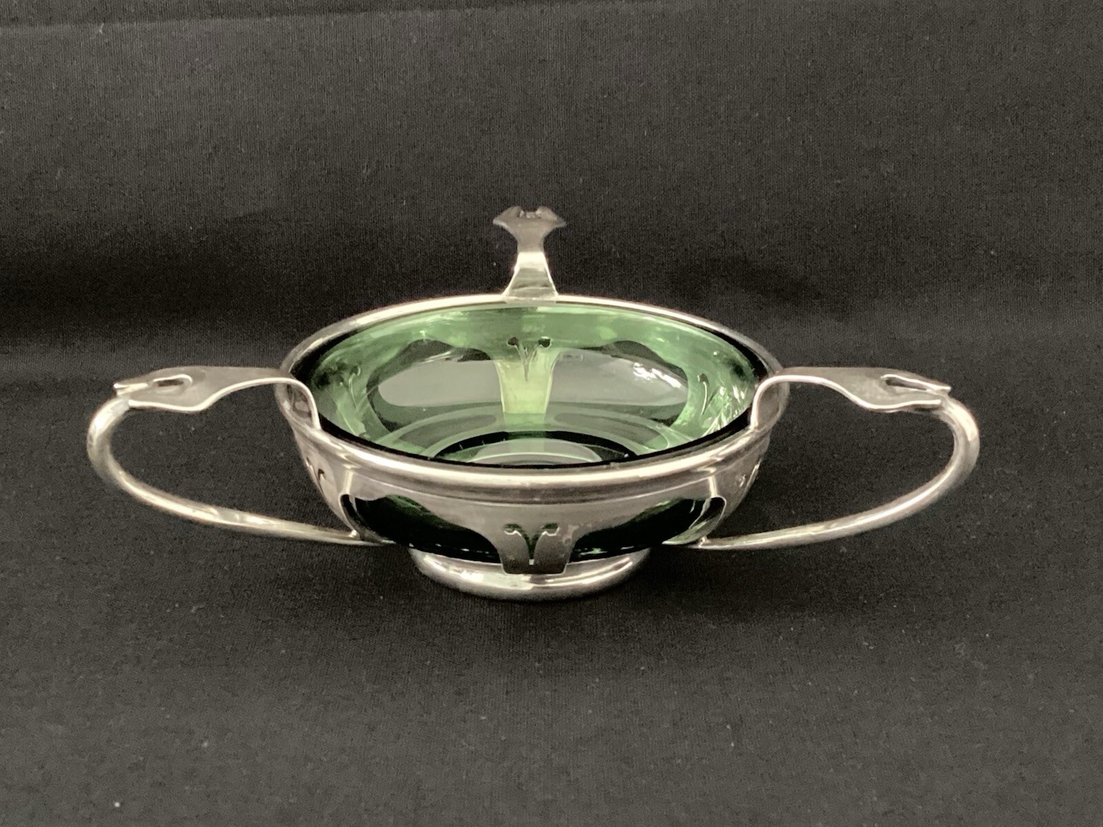 Arts And Crafts Sterling Silver Salt By Kate Harris.