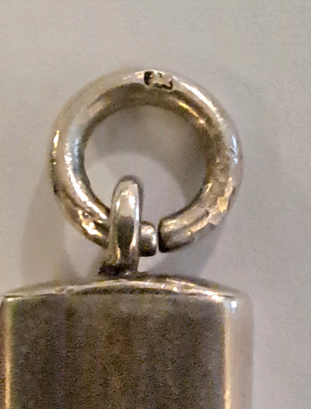 Antique Sterling Silver, Chatelaine Pencil Holder with Engraving.6.53gms