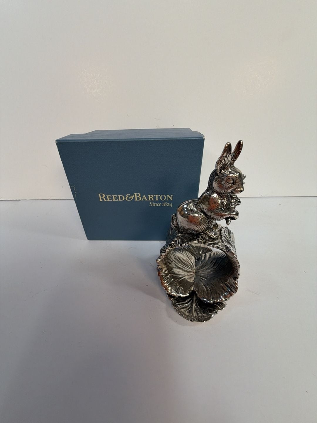 Reed & Barton 1828 Silverplate Rabbit Napkin Ring