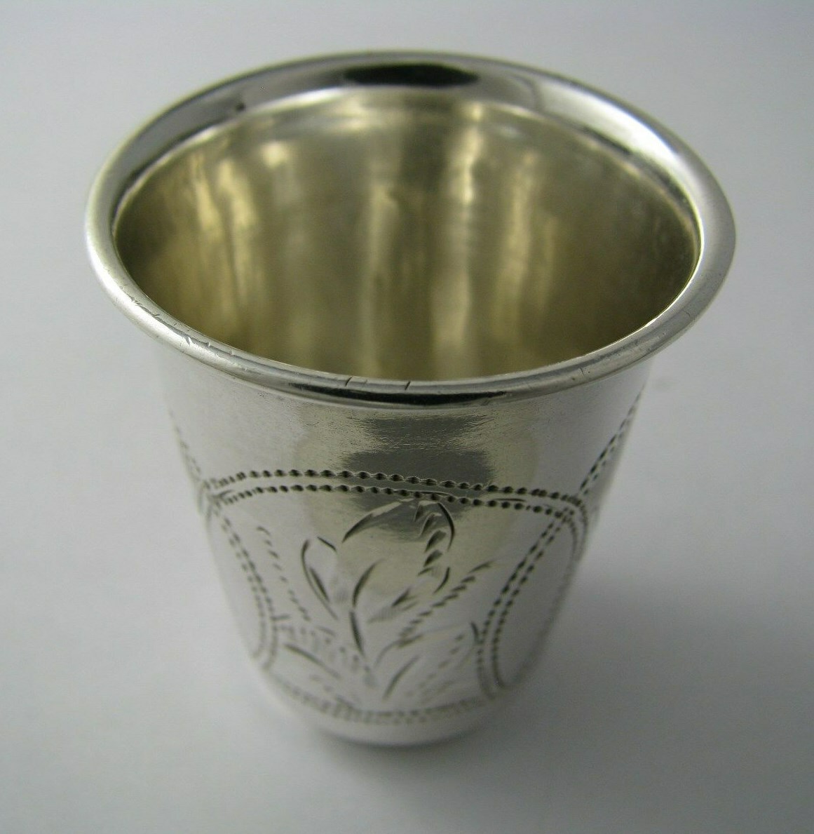 IMPERIAL RUSSIAN SILVER CUP KIDDUSH CUP VODKA CUP Israel Zakhoder Kiev 1899-1908