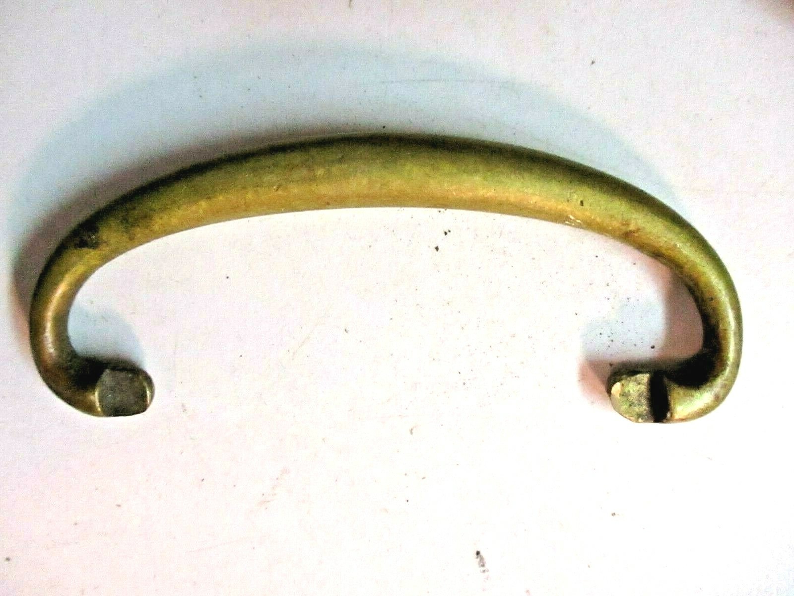 Bail Handle For Drop Pull Repair Solid Aged Dark Brass 3-5/16″ X 1-1/4 Antique 1
