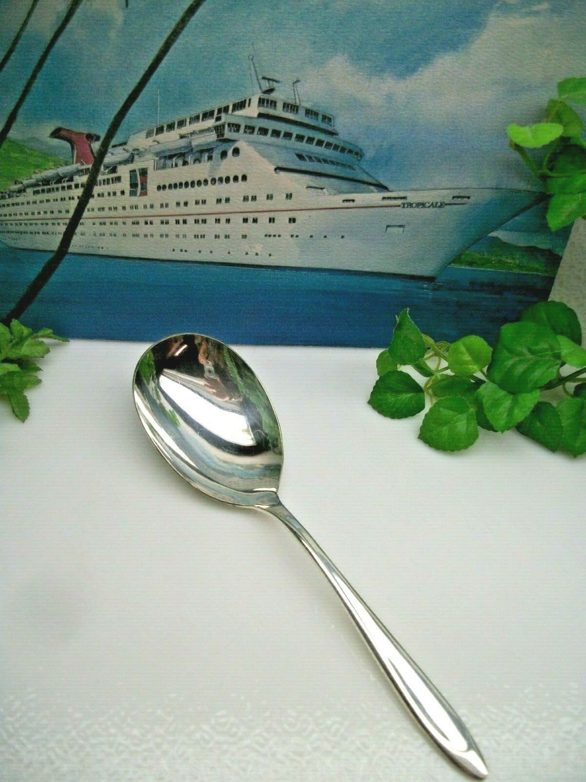 International Meriden FIRST LADY Silverplate Casserole Serving Spoon 1960