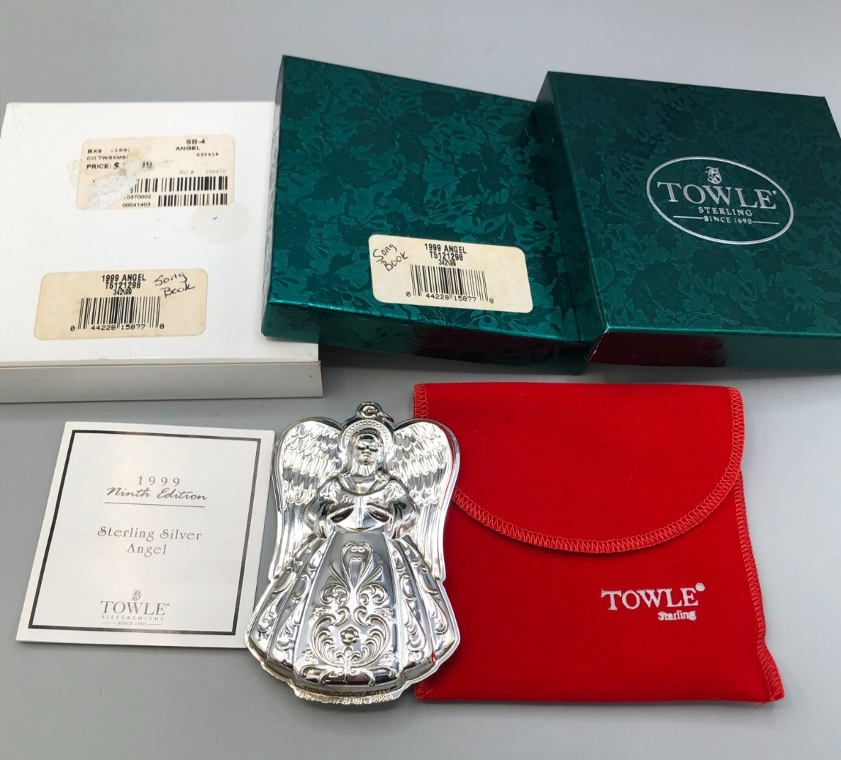 Towle 1999 Annual Angel Ornament Sterling Silver gently used, with box