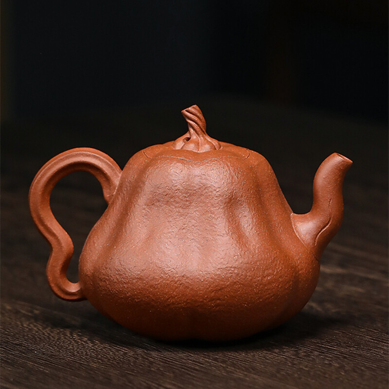 Full Handmade Tea Pot Original Ore Real Yixing Zisha Pot Pumpkin Shaped Pot Tea
