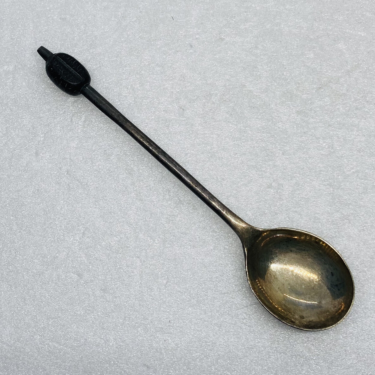Rare 1940s EPSN Silverplated Sugar Teaspoon 4.25” England Coffee Bean Handle 25