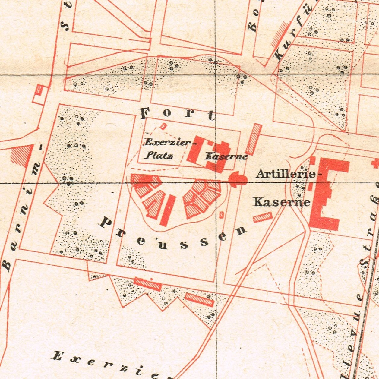 SZCZECIN Original map Silesia city plan POLAND 1888 Polska Germany