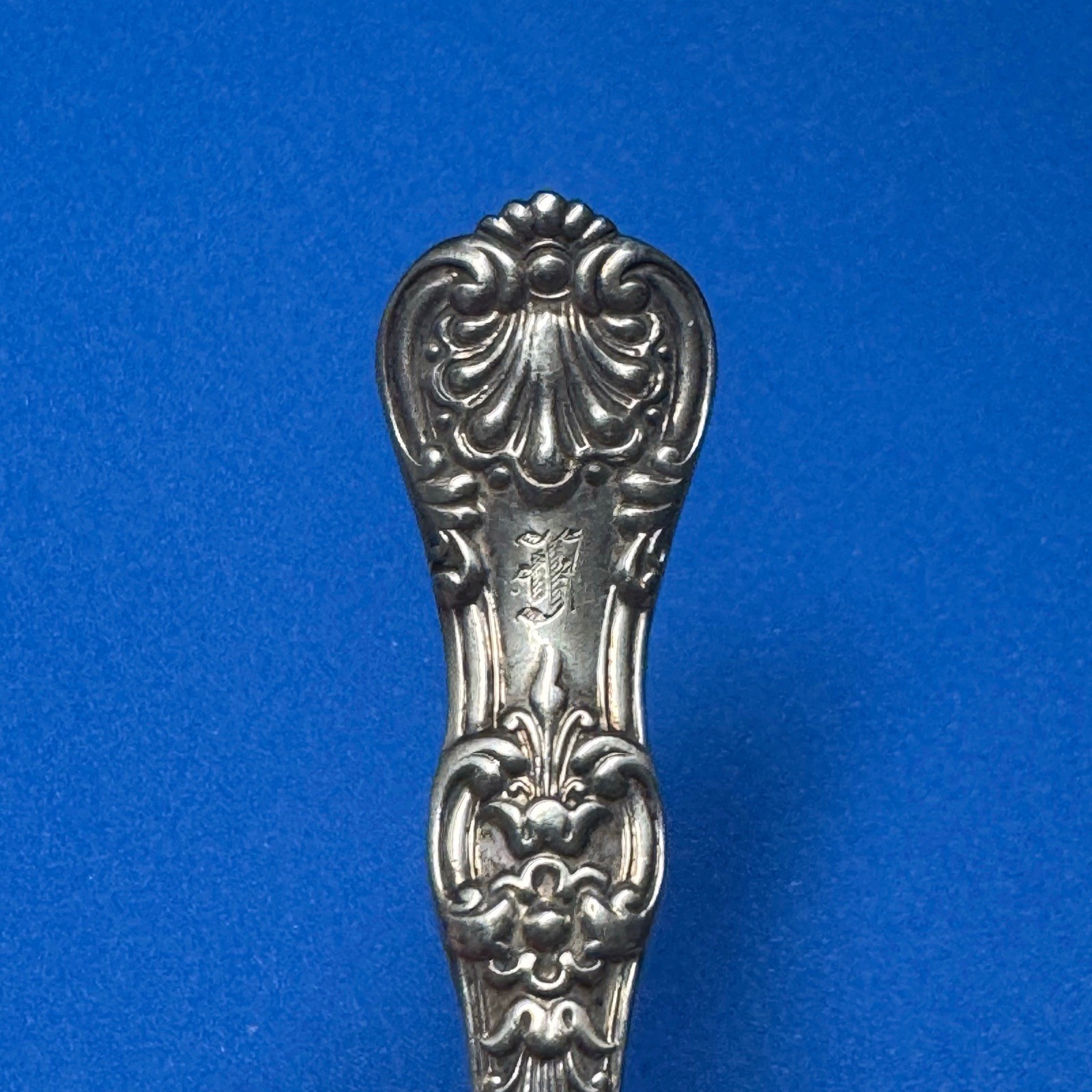 Tiffany English King Sterling Silver 5 1/4″ Sherbet Spoon – Mono