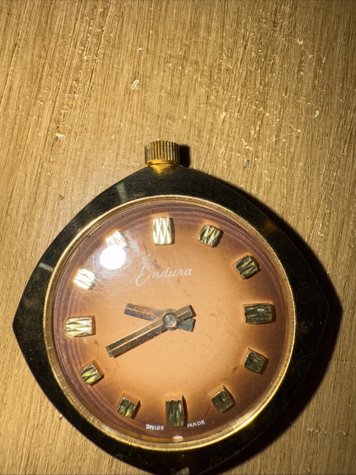 ANTIQUE TIP TOP TRAVELER TRAVEL DESKTOP ALARM CLOCK