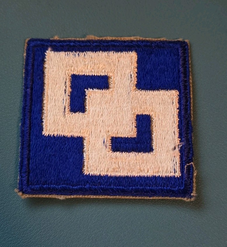 Army 2nd Service Command Patch-White Back-Cut Edge-Vintage WWII Super Condition