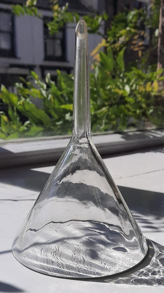 Rare Antique Wrythen Wine Decanting Funnel C 1800+