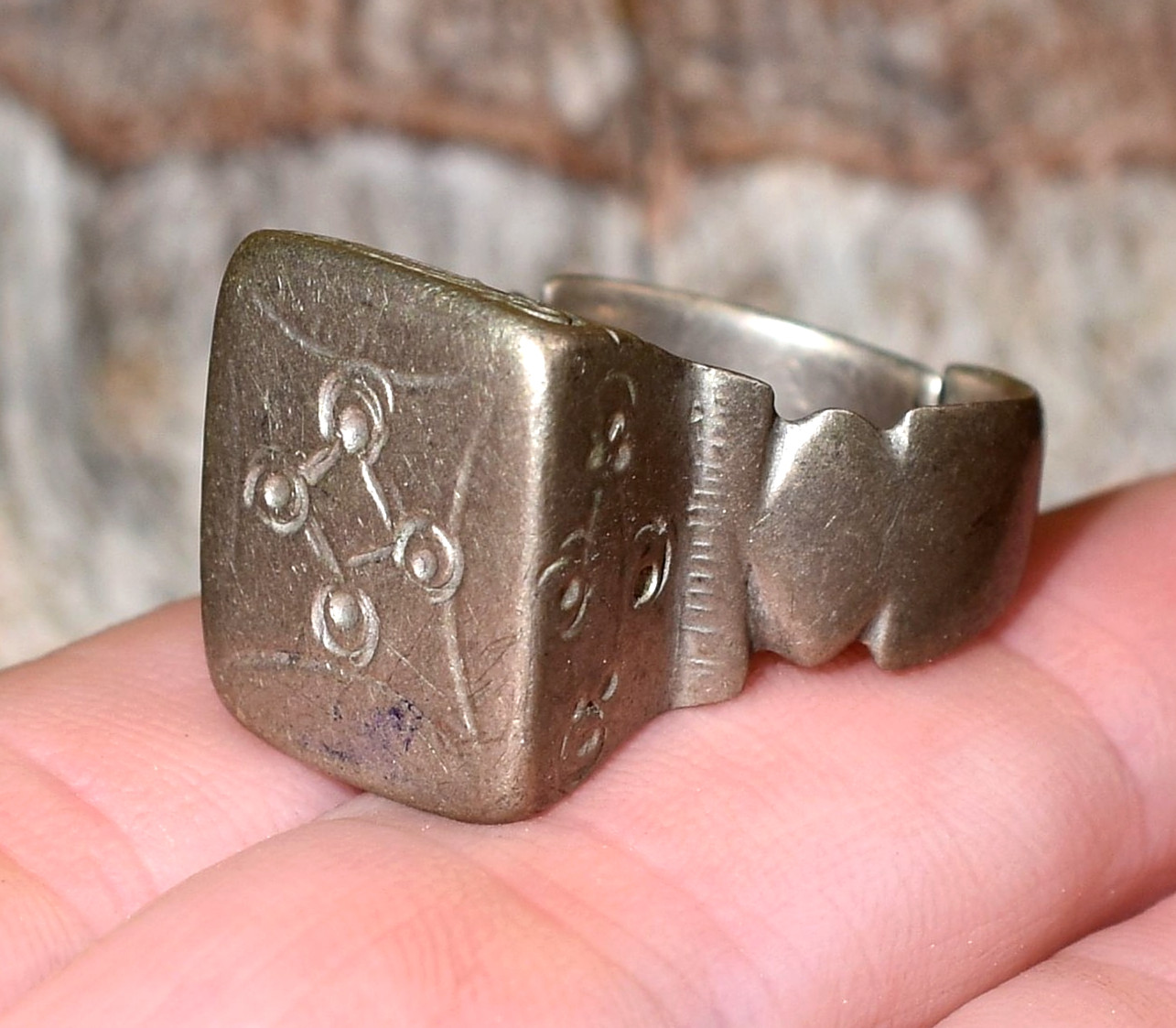 Antique African Tuareg Ethnic Tribal Metal Ring From Niger, Africa – Ring Size 7
