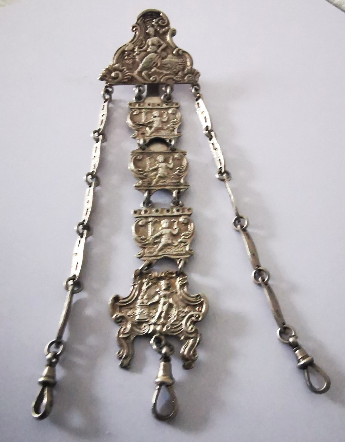 Victorian Solid Silver Chatelaine – Birm. 1890