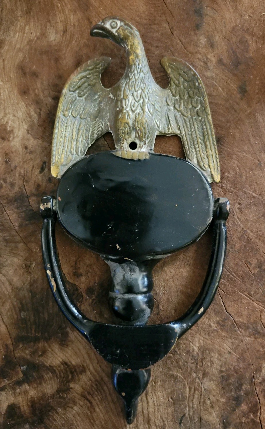 Vintage Brass Metal American Eagle Door Knocker Heavy Brass Decor