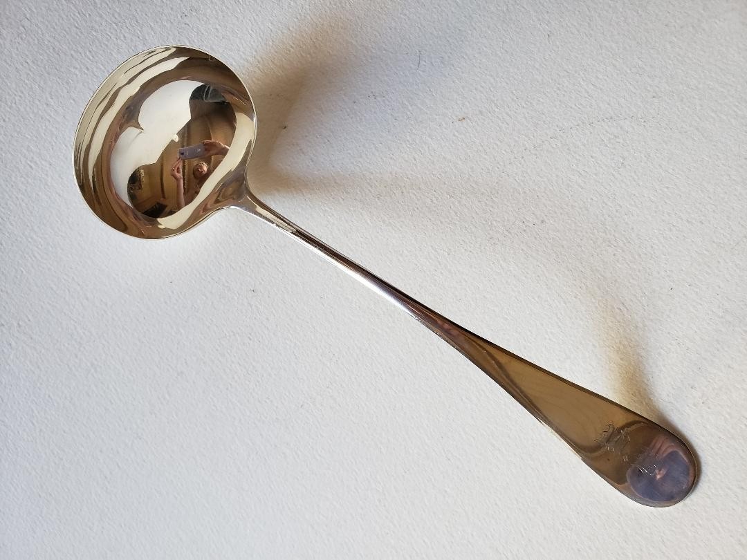 Soup Punch Ladle Victor Silver Co A1 Silver Plate Flatware 10 inches