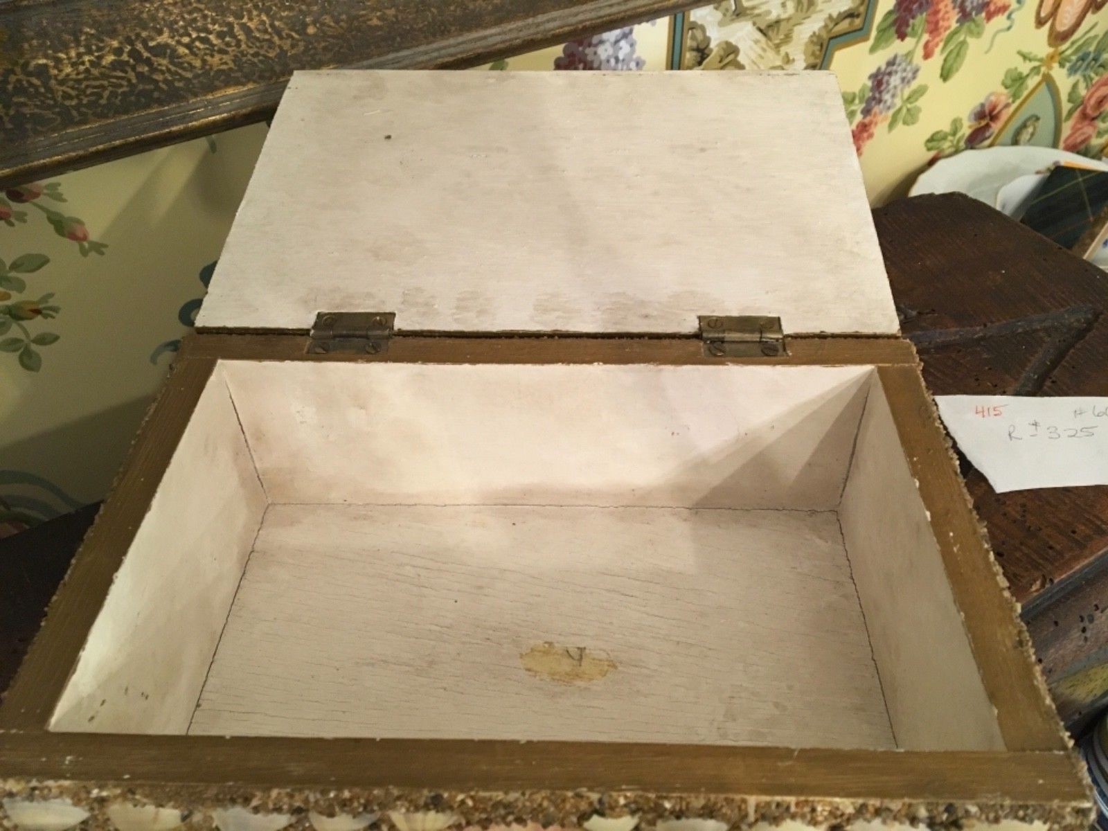 Sea Shell Art Shellwork Box Maritime Sailor Souvenir Handmade