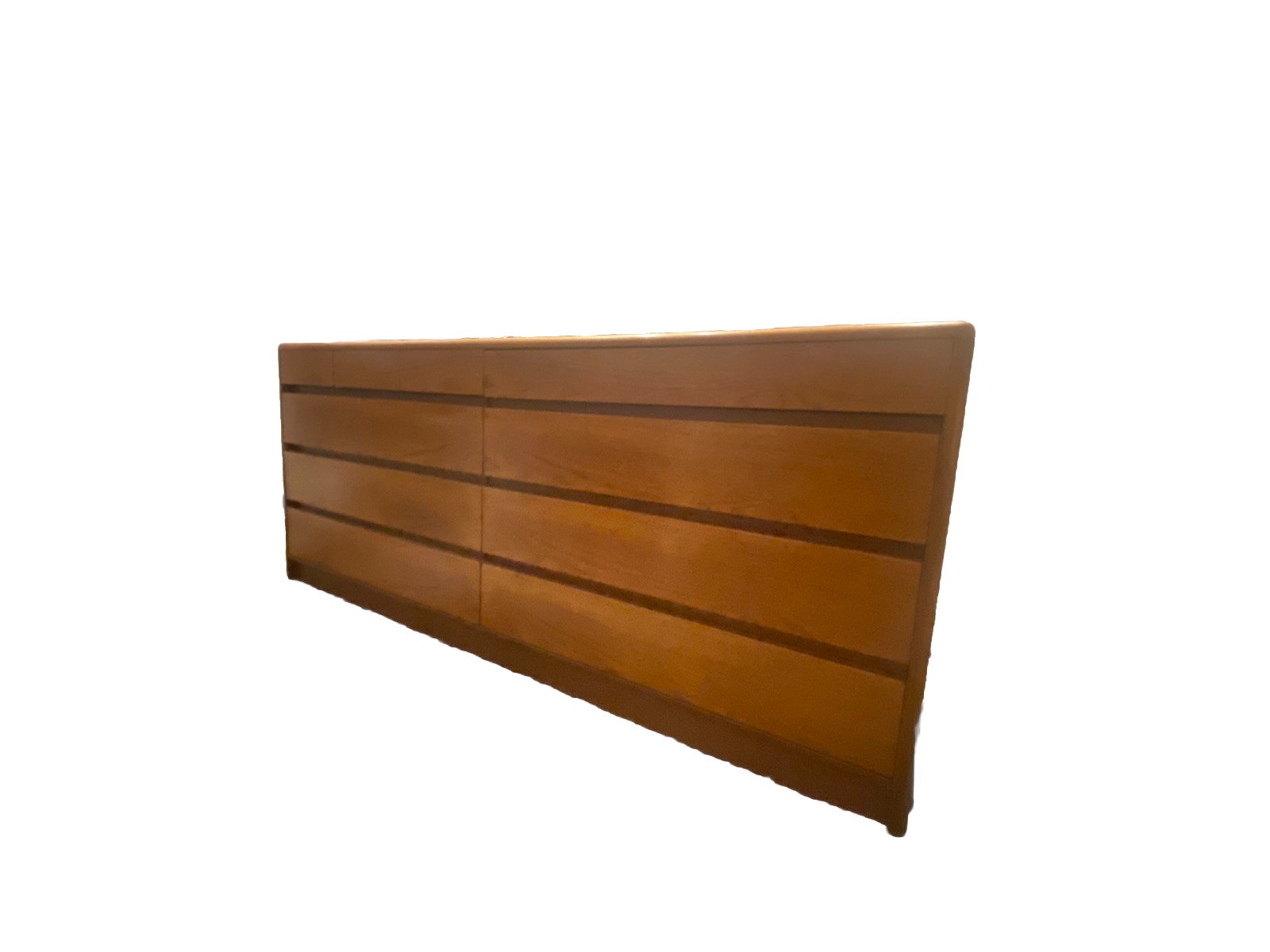 Vintage Nordisk Andels-Eksport Danish Modern Teak 10-Drawer Lowboy Dresser