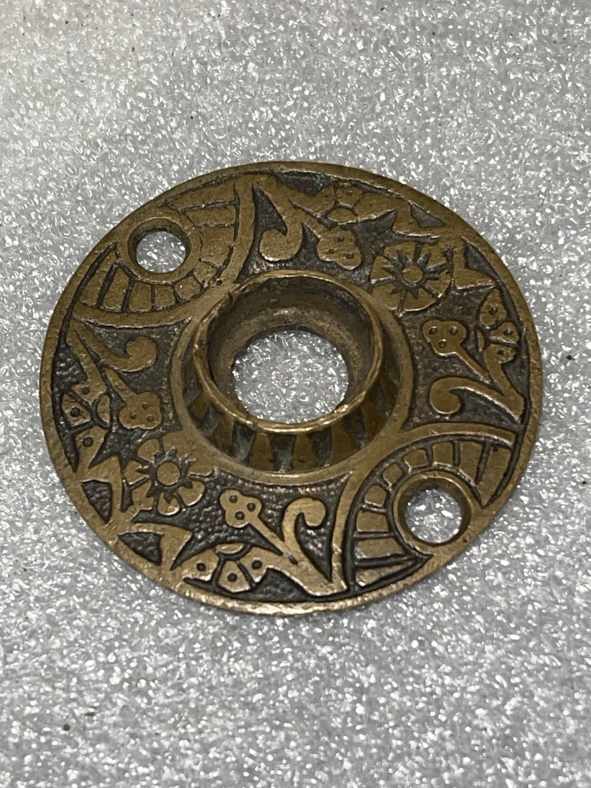 Antique Cast Bronze Eastlake Rosette, c. 1880, NRST38