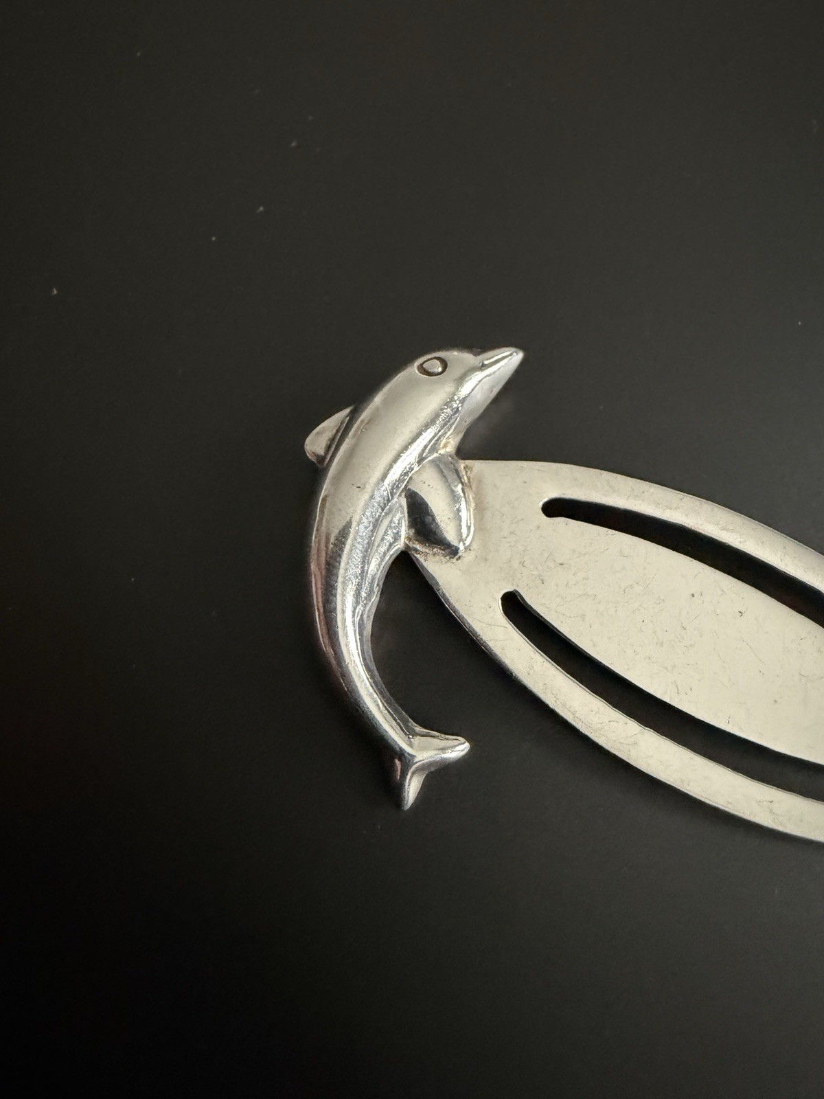 Vintage Solid Silver Leaping Dolphin Bookmark Douglas Pell London 2000 9g