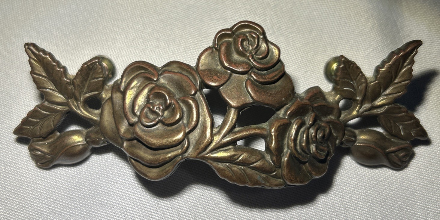 Vintage ROSE Inspired Lexington 3” Mount Detailed Drawer Pulls 1994