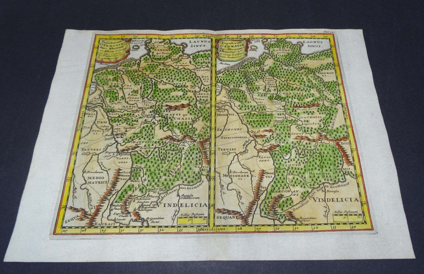 Antique Map of Germany by Philipp Cluver 1697