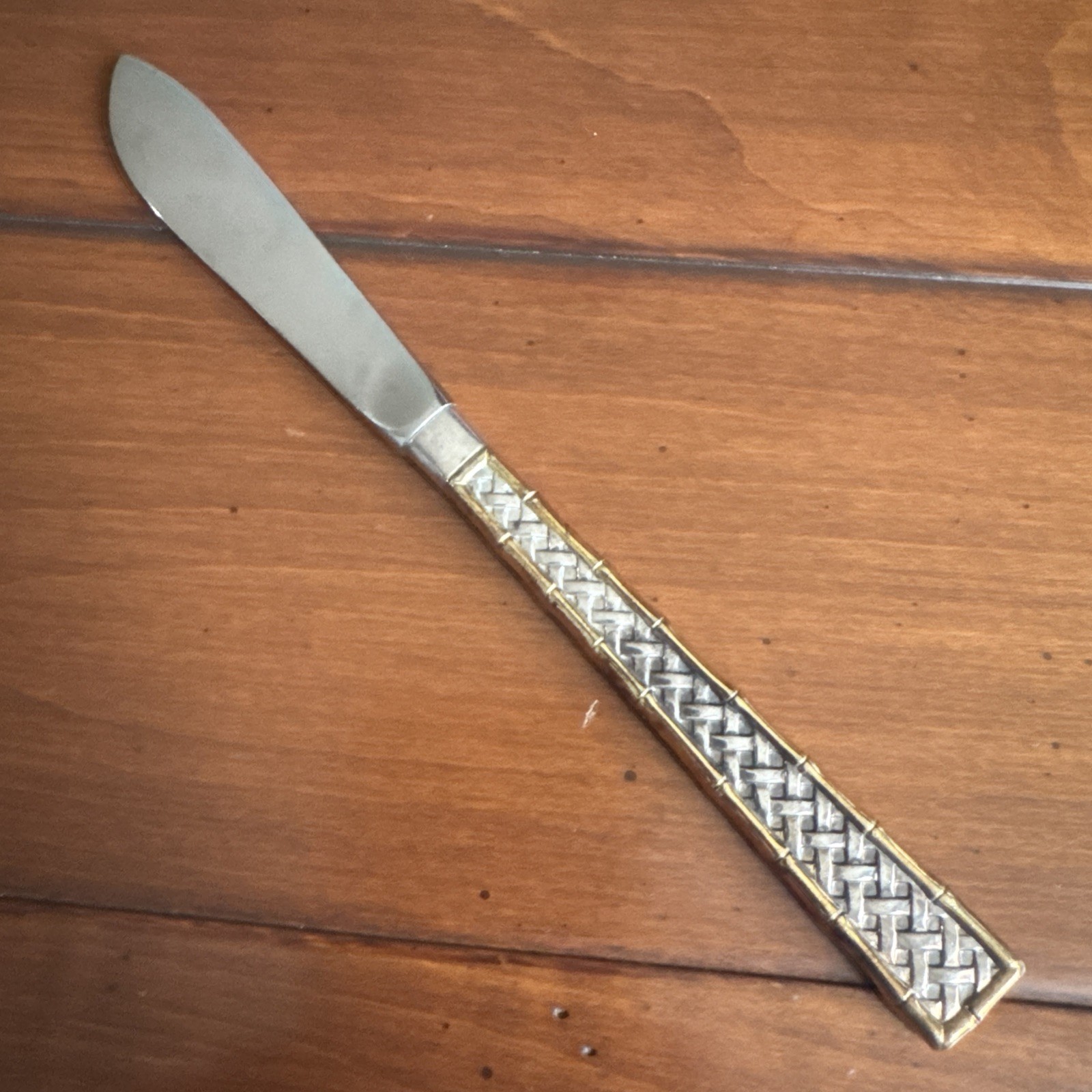 GOLDEN TRADEWINDS INTERNATIONAL STERLING .925 Butter Knife 6.5″