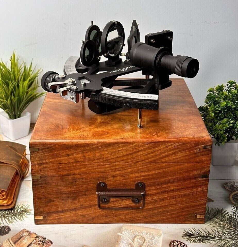 Solid Aluminium Nautical Tamaya Sextant Accurate Working Navigation Vintage 9 in