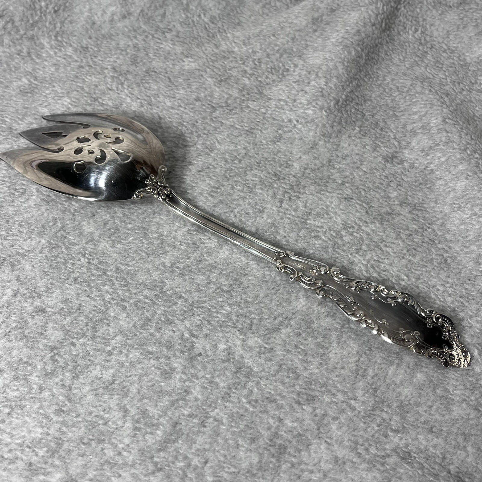 Gorham Serving Fork Silverplate Ornate Design 10.5″ Long Vintage