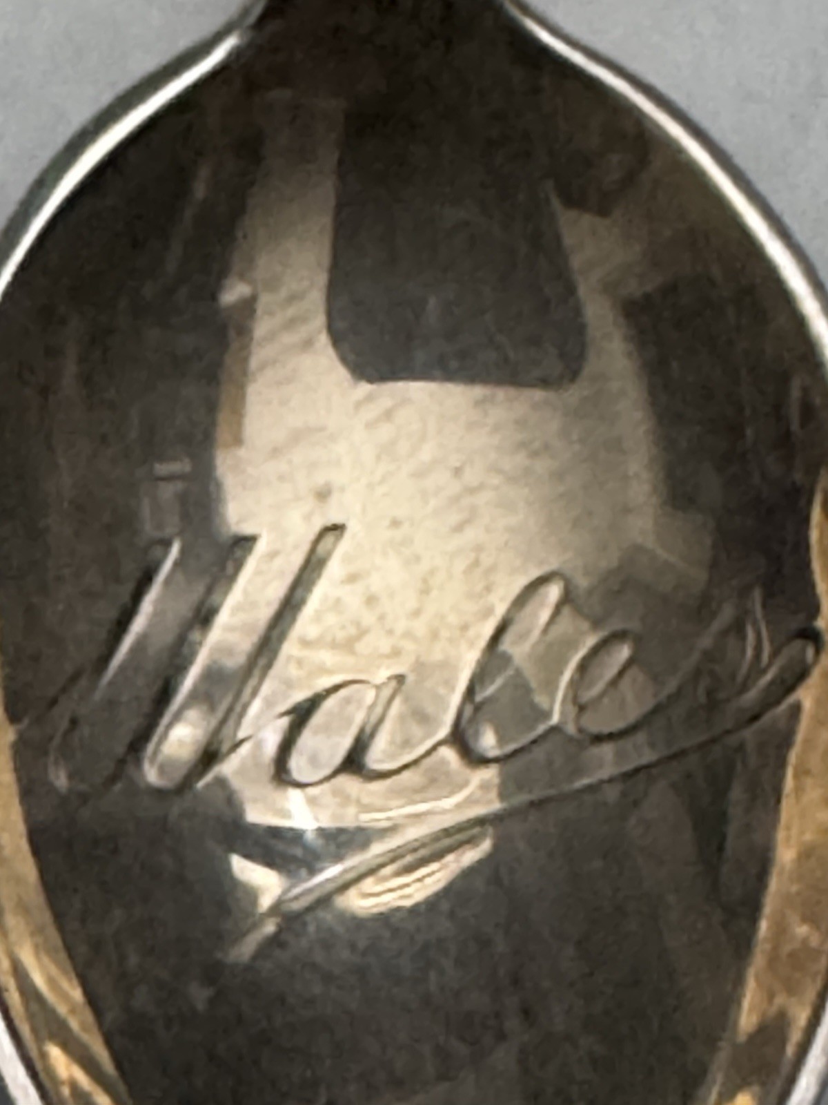 Sterling Silver Spoon Wales United Kingdom 11 Grams Vintage Floral Demitasse Tea