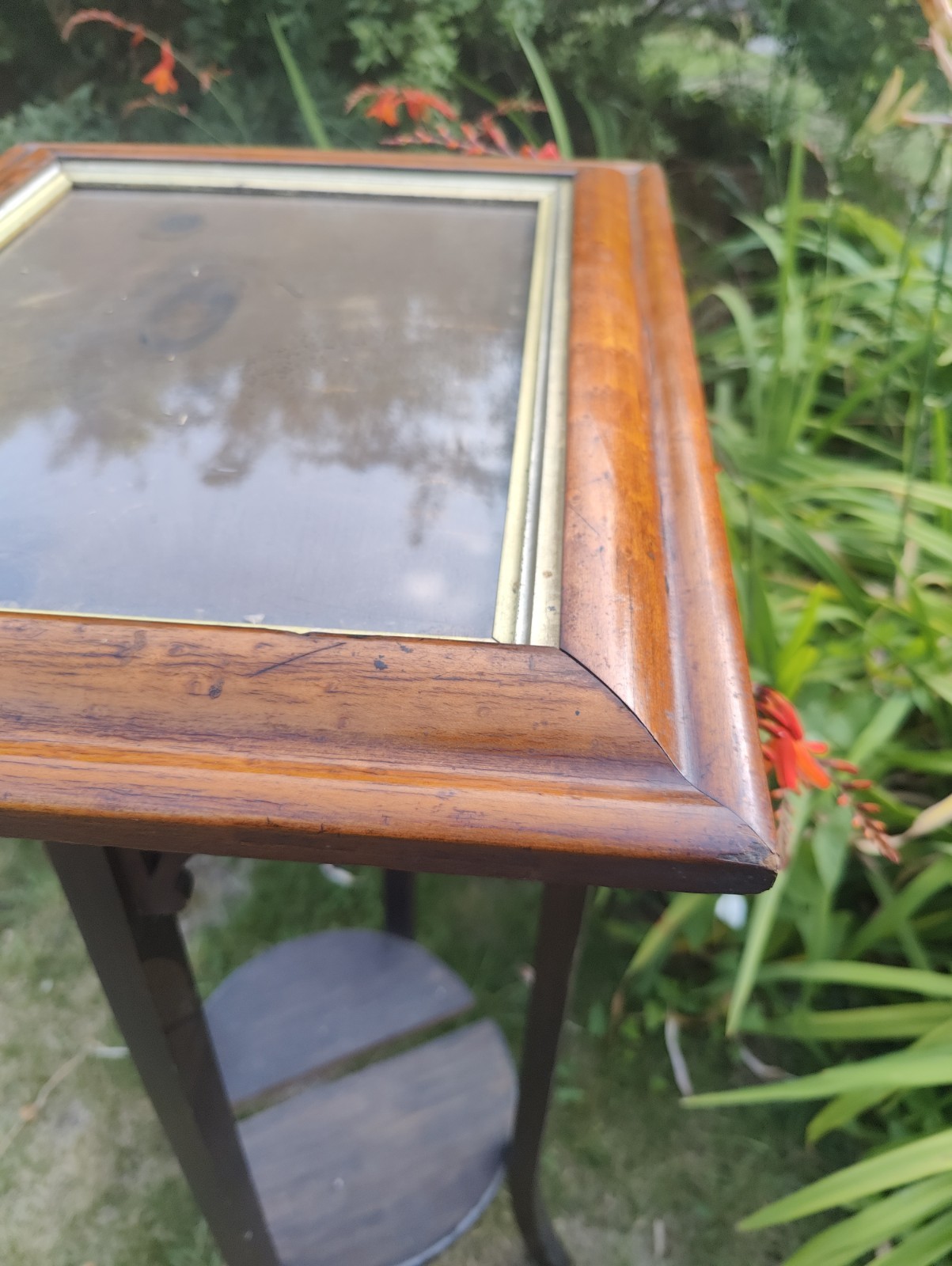 Bird’s Eye Maple Frame C.1870 44.5 X 37cm, View 24.5 X 32cm, Gilt Slip