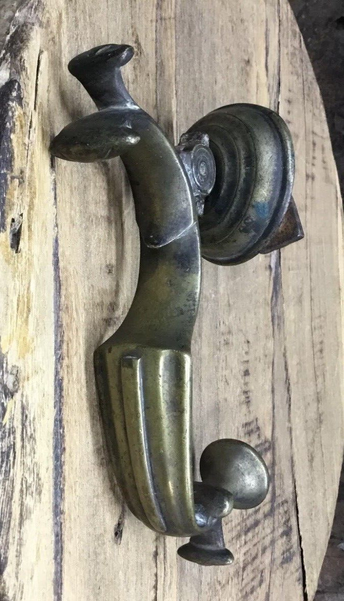 LARGE 8″ ANTIQUE c.1888 VICTORIAN BRONZE DOCTORS DOORKNOCKER