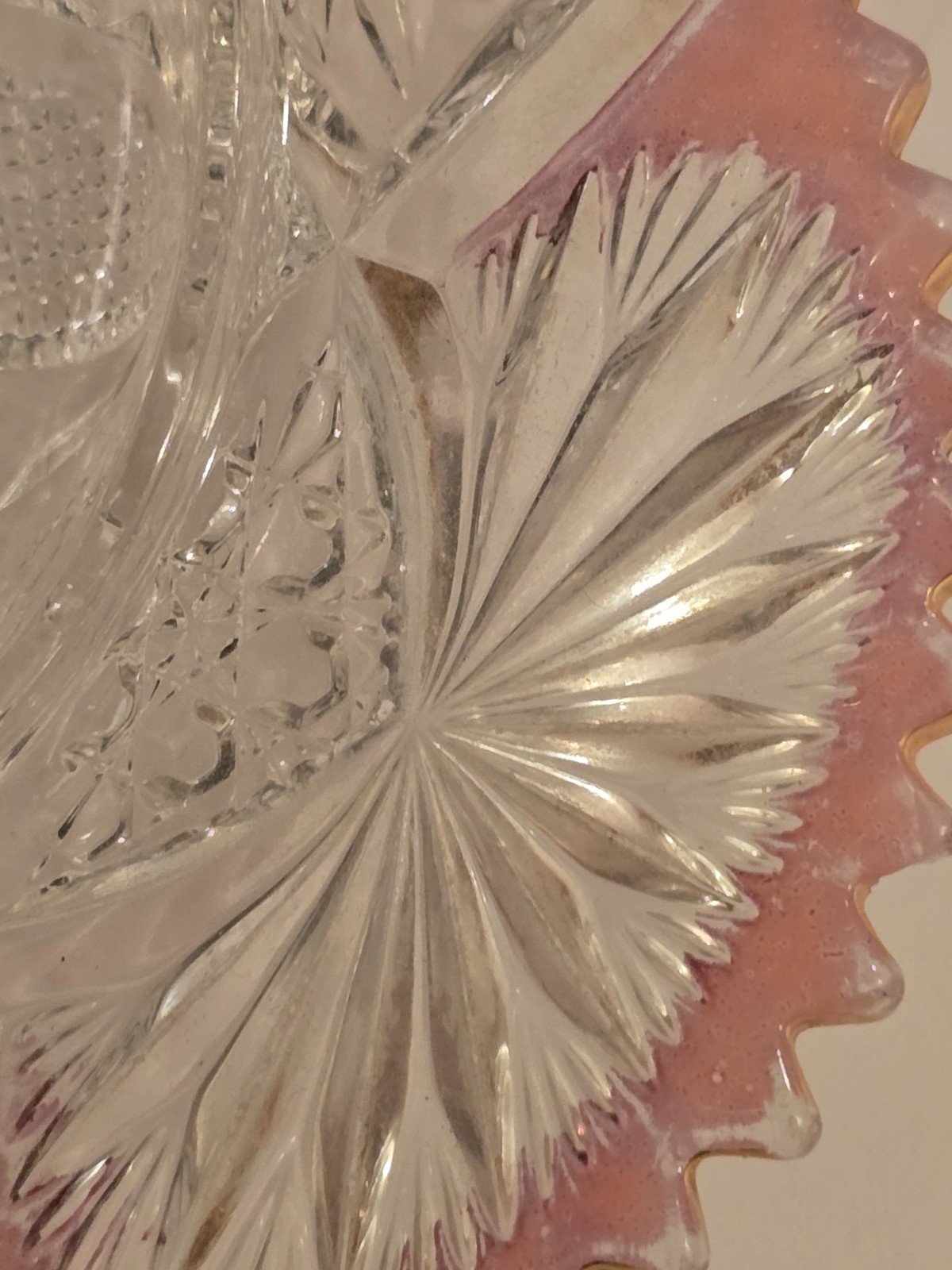 1906 EAPG Ruby Stained “Oklahoma” U.S. Glass Regal Round Covered Butter Dish