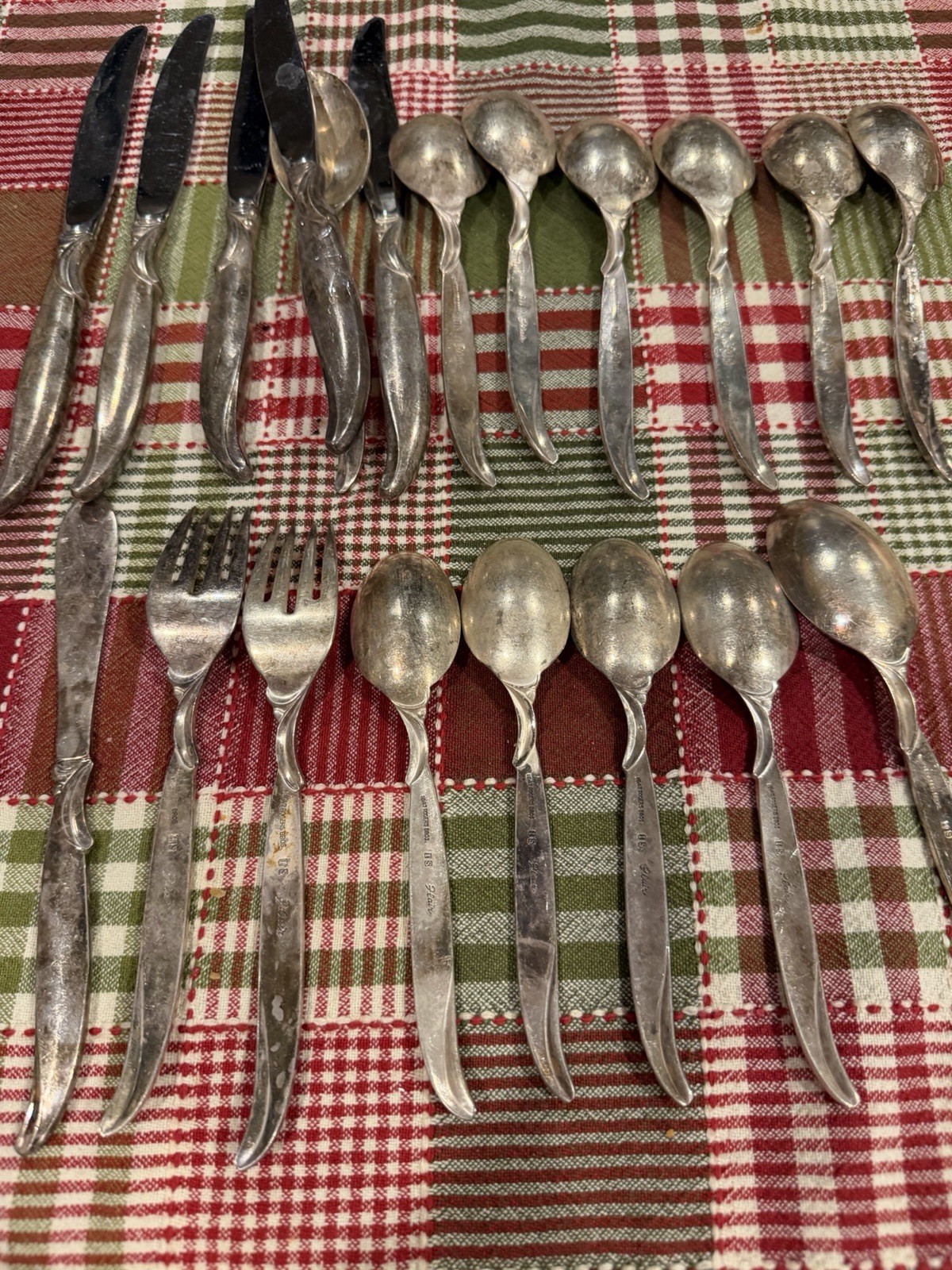 1847 Rogers Bros Flair Silverplate Replacement Butter Knife Sugar Spoon Fork MCM