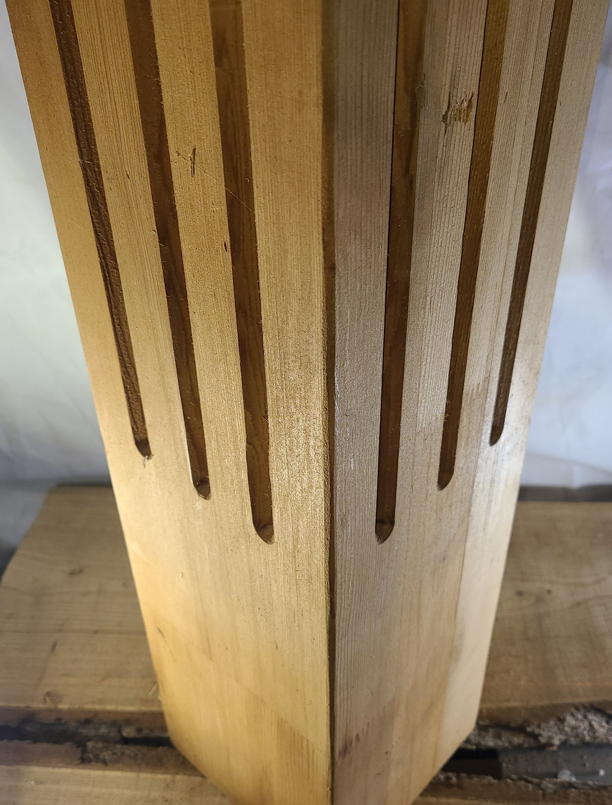 Cedar? Turned Wood Spindle Baluster 46 x 5.5 inches