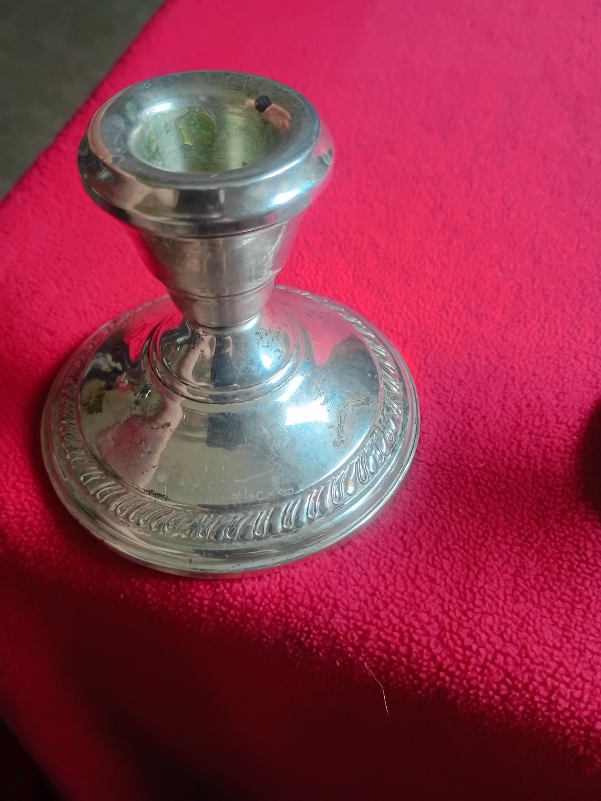 pair of weighted sterling silver candlesticks See Photos Read Description